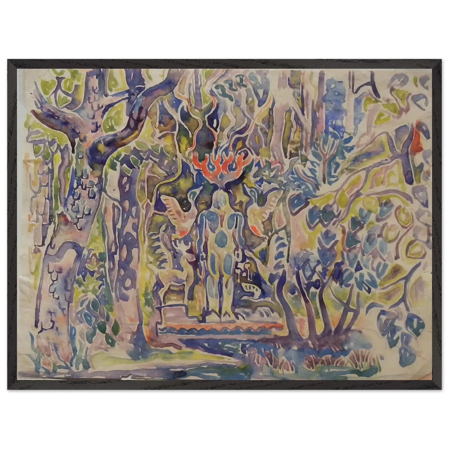 Walter Inglis Anderson - Walter Anderson Wall art - 60x80 cm / 24x32 Inches - Premium Wooden Framed Poster With Fine Art Paper - Wood frame