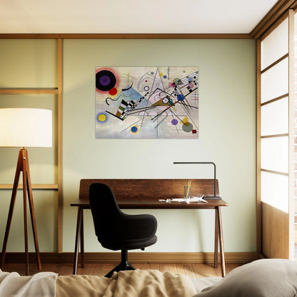 COMPOSITION 8 1923 - Wassily Kandinsky Brushed Aluminum Print - 70x100 cm / 28x40 inches | Wassily Kandinsky Aluminum Print | Wassily Kandinsky Prints