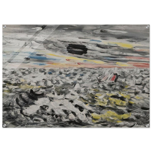 Movement in Greys and Yellows - 1946 - John Marin Acrylic Print - 70x100 cm / 28x40″ inches