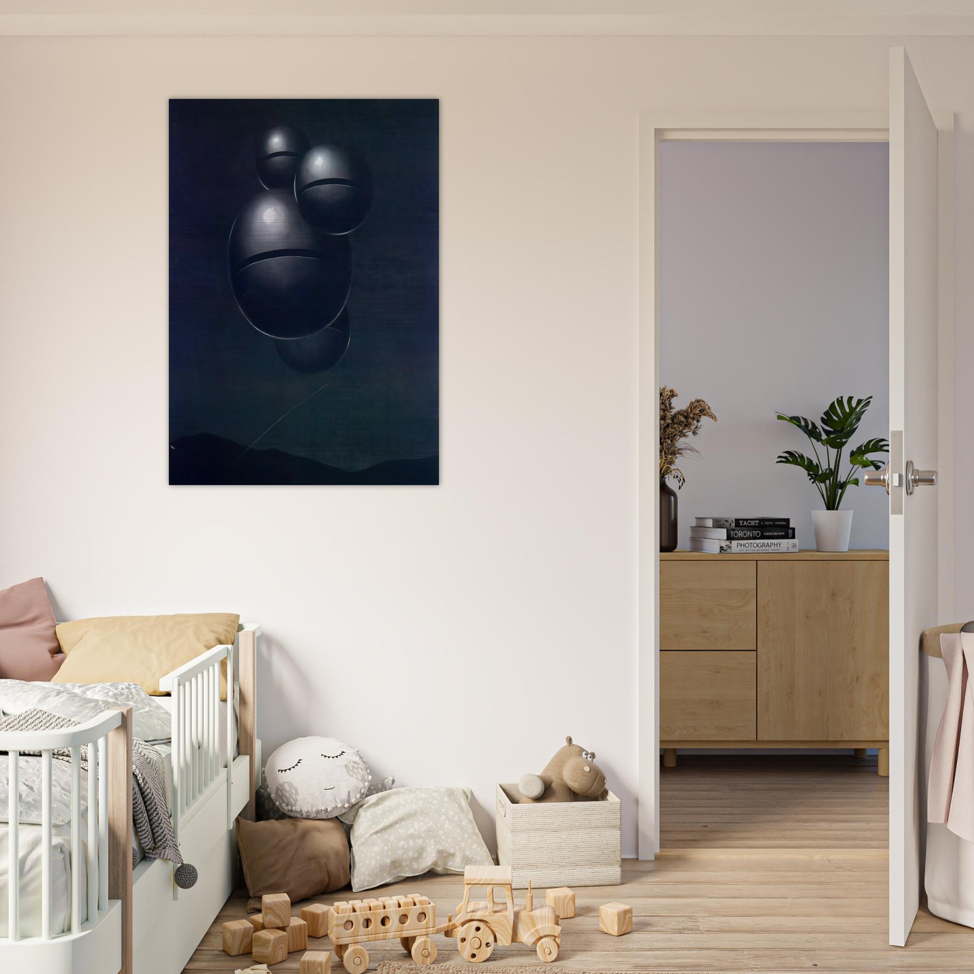 THE VOICE OF SPACE 1928 1 - Rene Magritte Brushed Aluminum Print - 70x100 cm / 28x40 inches | Rene Magritte Aluminum Print | Rene Magritte Prints