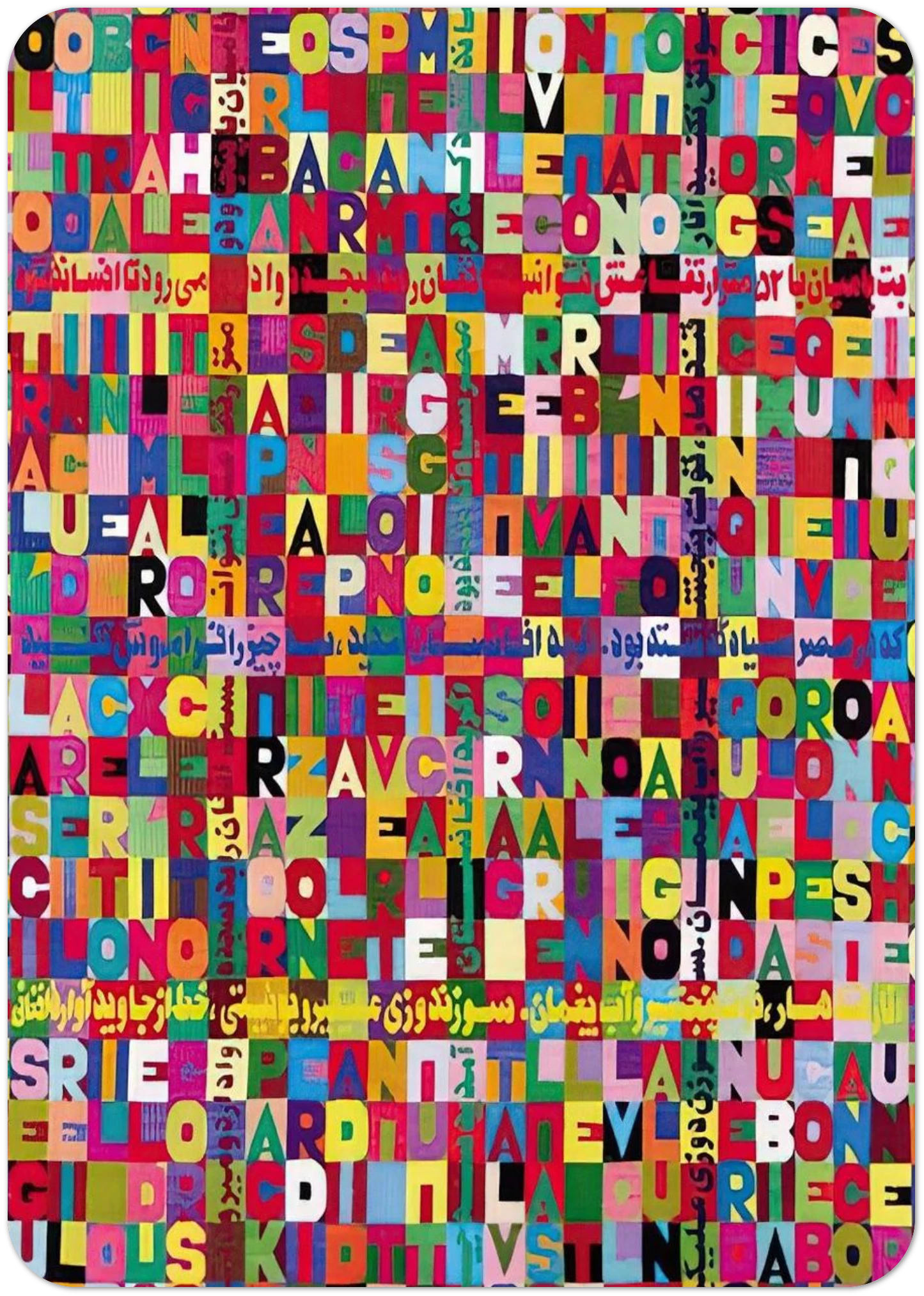 OGGI VENISETESIMO GIORNO UNDICESIMO MESE ANNO MILLENOVEIOOO ANTOTO ALIGHIERO E BOETTI ALLAMATO By Alighiero Boetti Pack of 10 Post Cards | Alighiero Boetti Post Cards | A6 (10.5 x 14.8 cm) - 4.1 x 5.8 inches