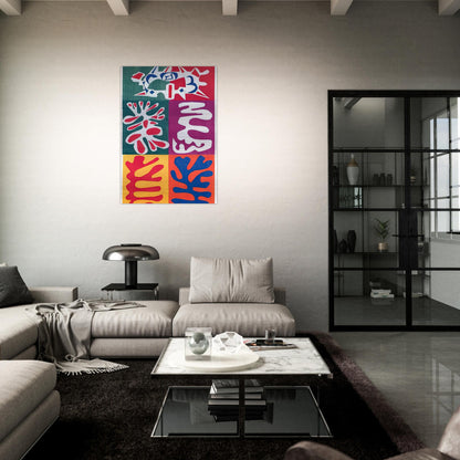 PANEL WITH MASK 1947 - Henri Matisse Brushed Aluminum Print - 70x100 cm / 28x40 inches | Henri Matisse Aluminum Print | Henri Matisse Prints