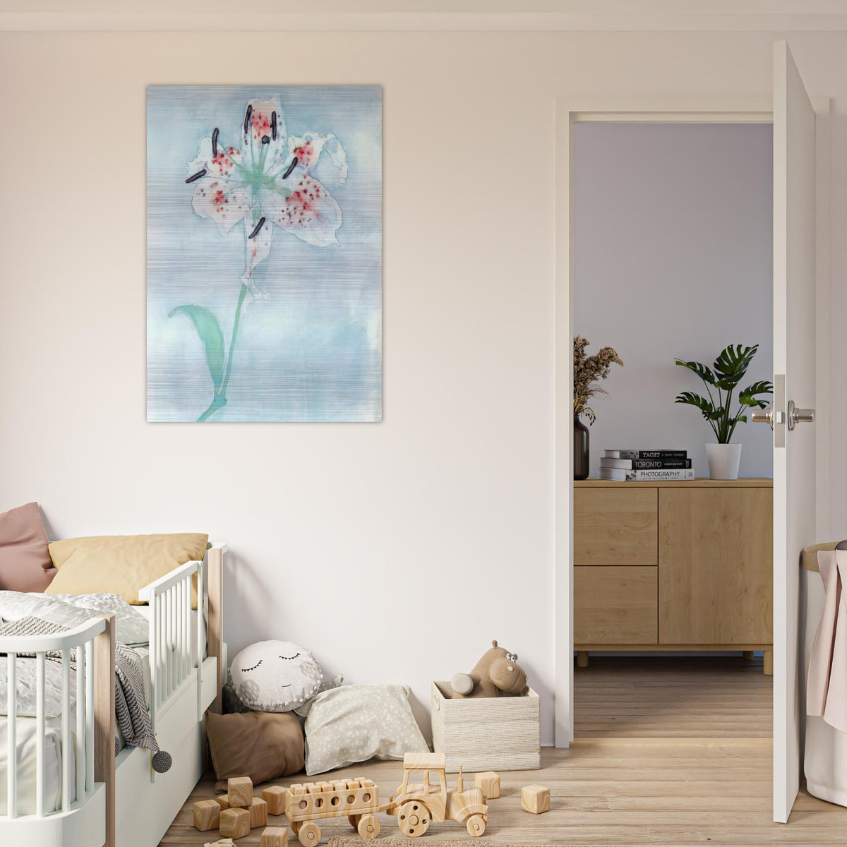 Lily - Piet Mondrian Brushed Aluminum Print - 70x100 cm / 28x40 inches | Piet Mondrian Aluminum Print | Piet Mondrian Prints