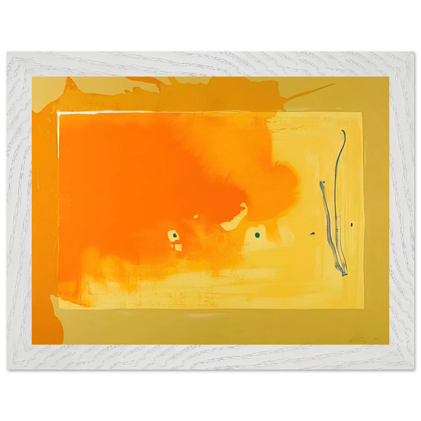 Helen Frankenthaler - Bilbao - 1998 Wall art - 60x80 cm / 24x32 inches - Premium Wooden Framed Poster With Fine Art Paper-canvas - Wood frame