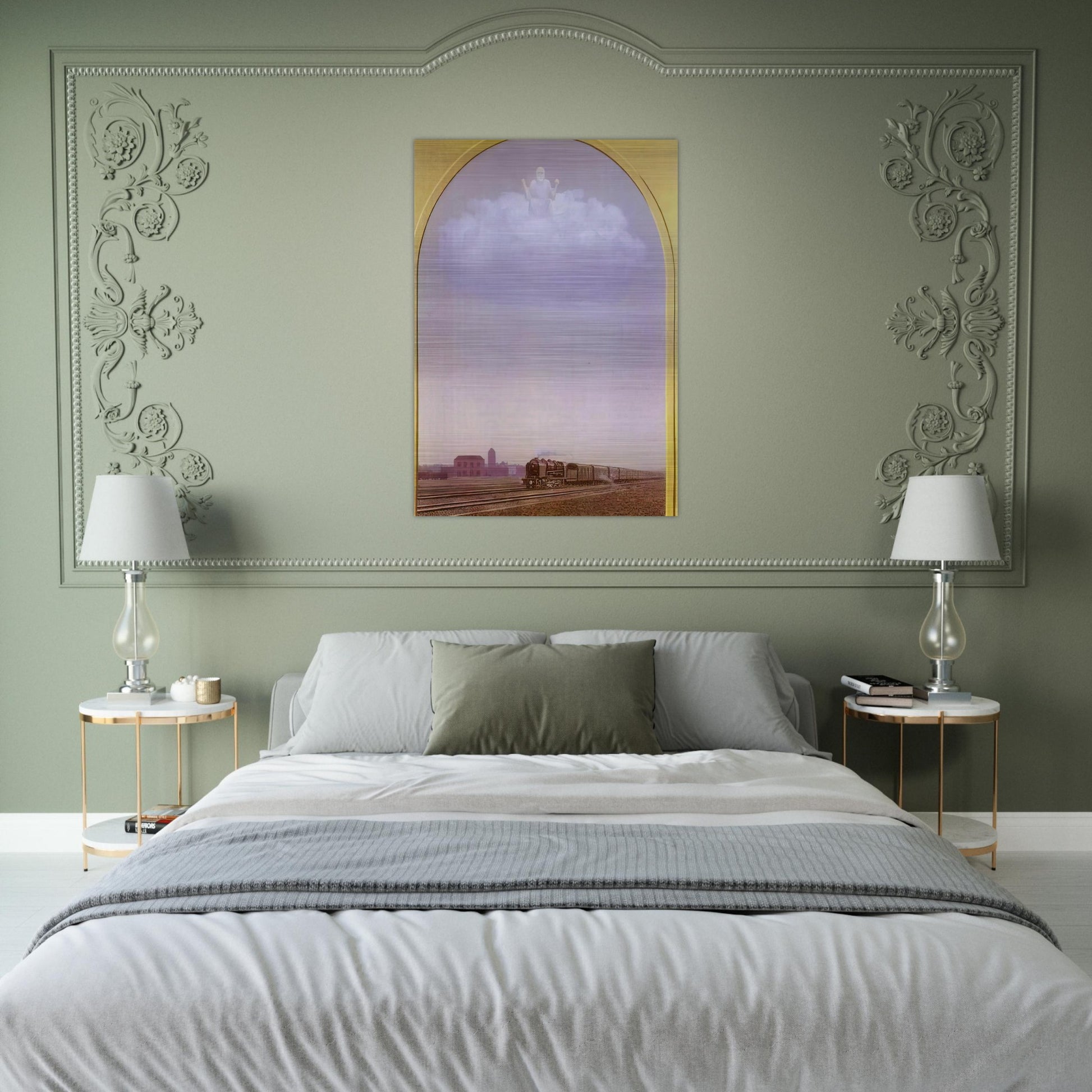 THE NIGHTINGALE 1962 - Rene Magritte Brushed Aluminum Print - 70x100 cm / 28x40 inches | Rene Magritte Aluminum Print | Rene Magritte Prints