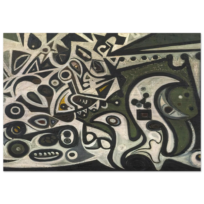 River Metamorphosis - 1939 - Richard Pousette-Dart Brushed Aluminum Print - 70x100 cm / 28x40 inches | Richard Pousette-Dart Aluminum Print | Richard Pousette-Dart Prints