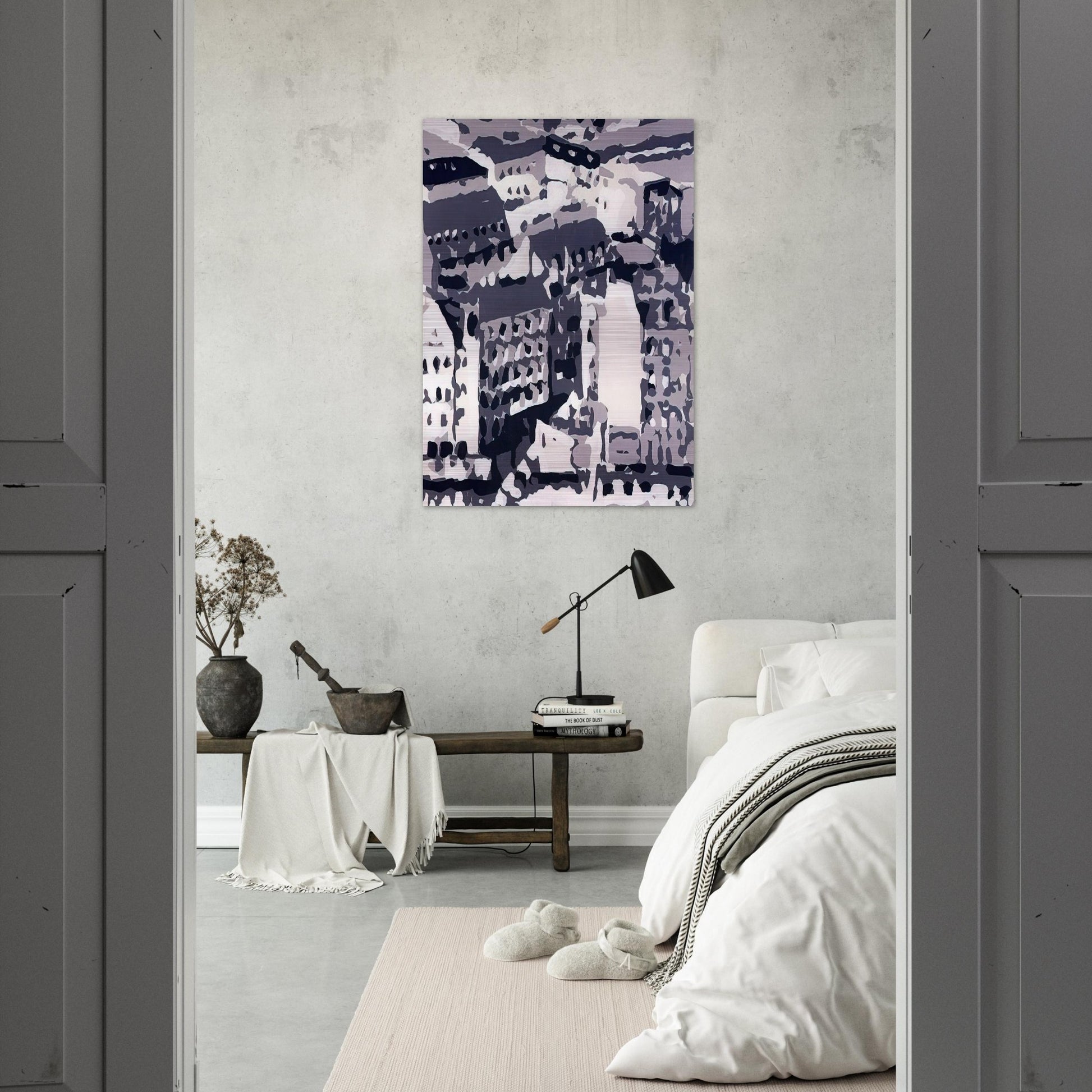 TOWNSCAPE 1969 2 - Gerhard Richter Brushed Aluminum Print - 70x100 cm / 28x40 inches | Gerhard Richter Aluminum Print | Gerhard Richter Prints