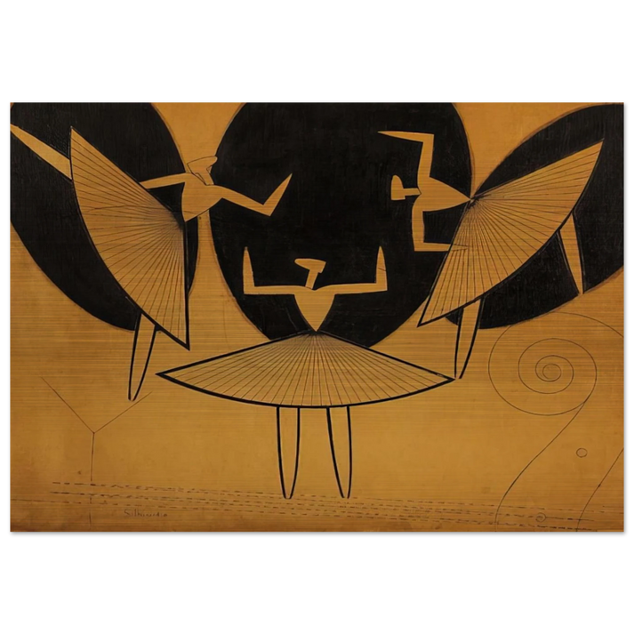 SILHOUETTE - Man Ray Brushed Aluminum Print - 70x100 cm / 28x40 inches | Man Ray Aluminum Print | Man Ray Prints