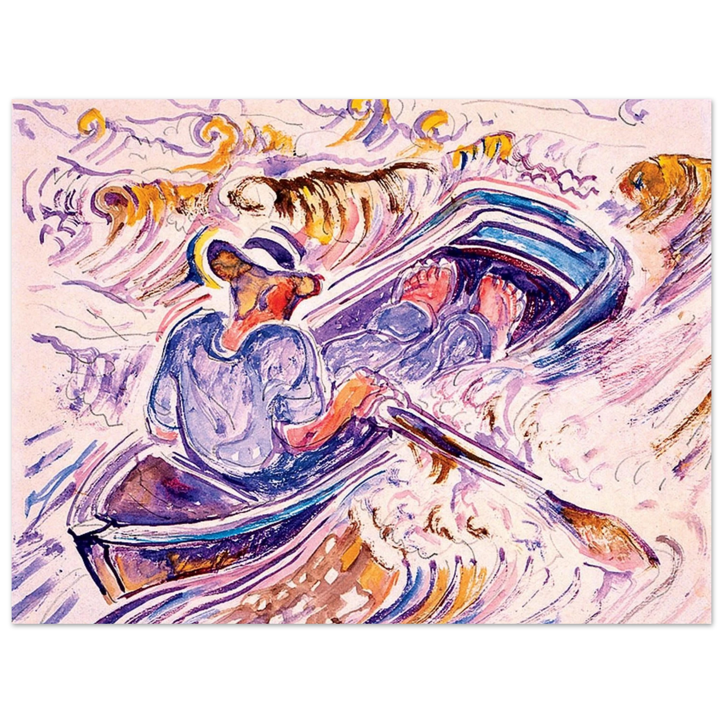 Walter Inglis Anderson - Walter Anderson Wall art - A2 (42 x 59.4  cm) - Premium Wooden Framed Poster With Fine Art Paper-canvas - White frame