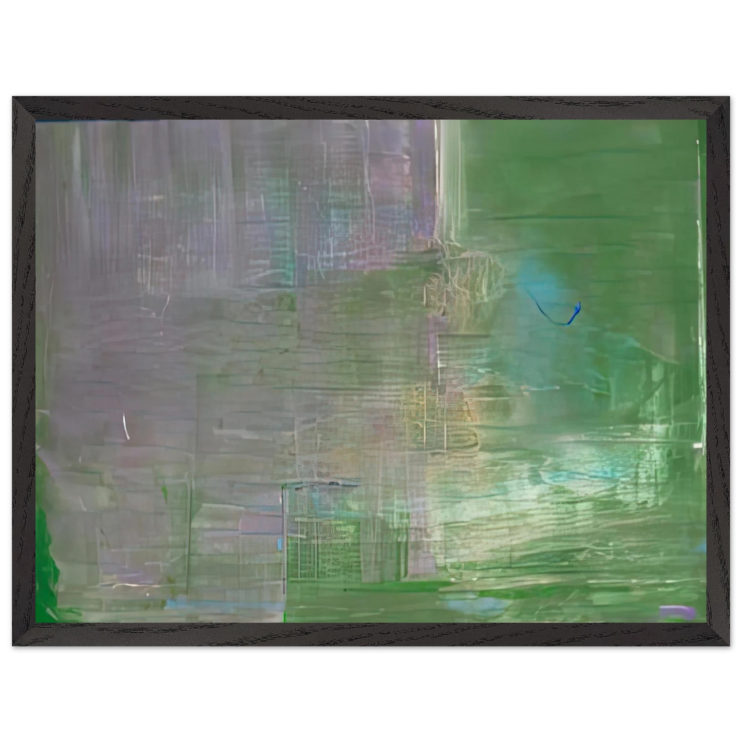 Helen Frankenthaler - Claude's Message, 1976- Wall Art - 30x40 cm / 12x16 inches - Premium Wooden Framed Poster With Fine Art Paper-canvas - Black frame