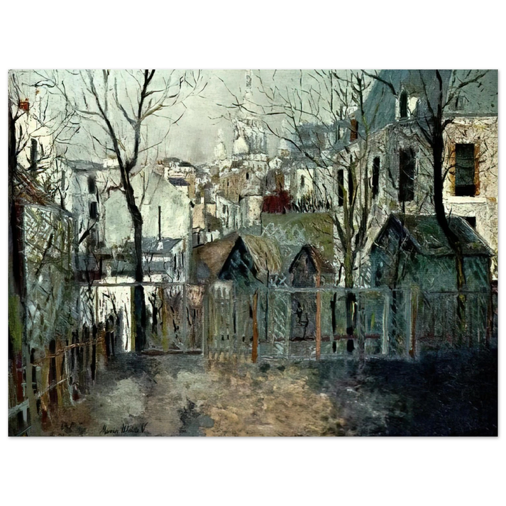 Maurice Utrillo - RENOIR S GARDEN  75x100 cm / 30x40inches Fine Art Poster