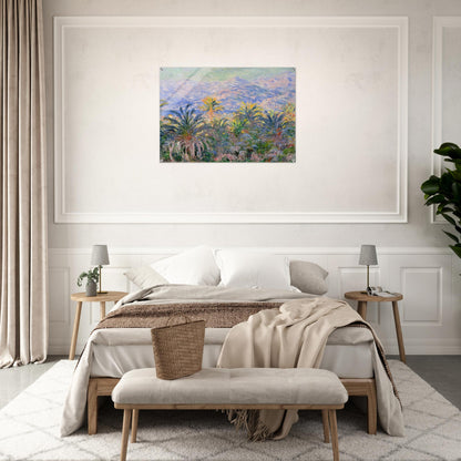 Palm Trees at Bordighera - claude monet Acrylic Print - 70x100 cm / 28x40″ inches