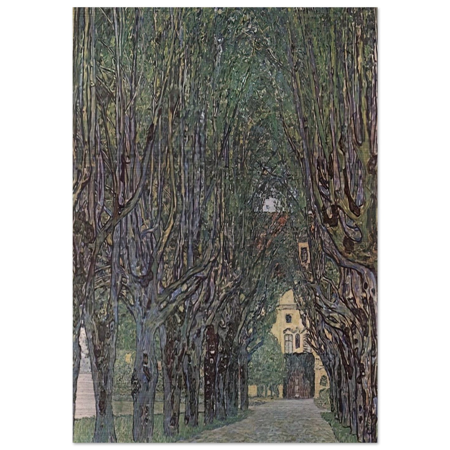 AVENUE OF SCHLOSS KAMMER PARK - Gustav Klimt Brushed Aluminum Print - 70x100 cm / 28x40 inches | Gustav Klimt Aluminum Print | Gustav Klimt Prints