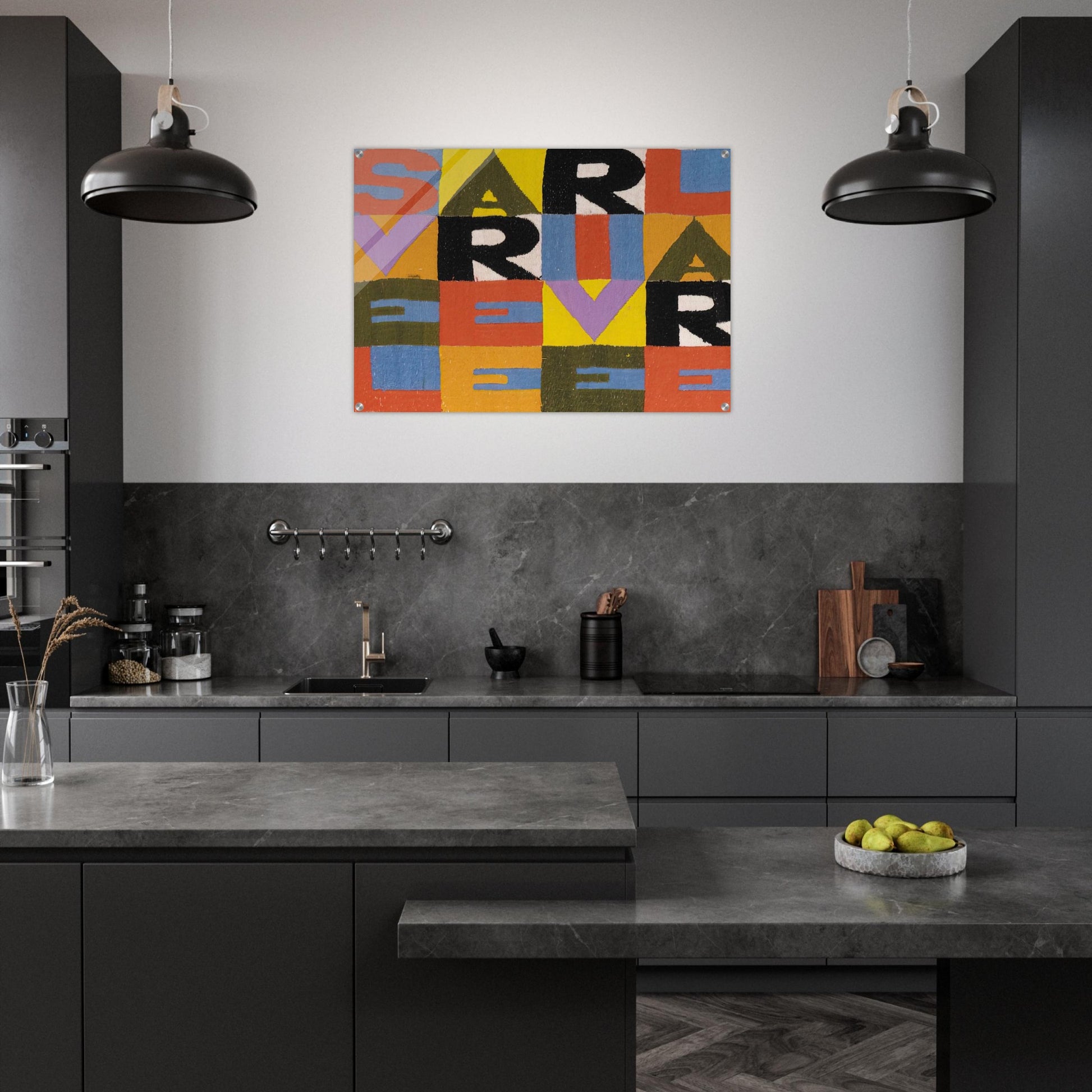 SVELARE E RIVELARE - Alighiero Boetti Acrylic Print - 70x100 cm / 28x40″ inches