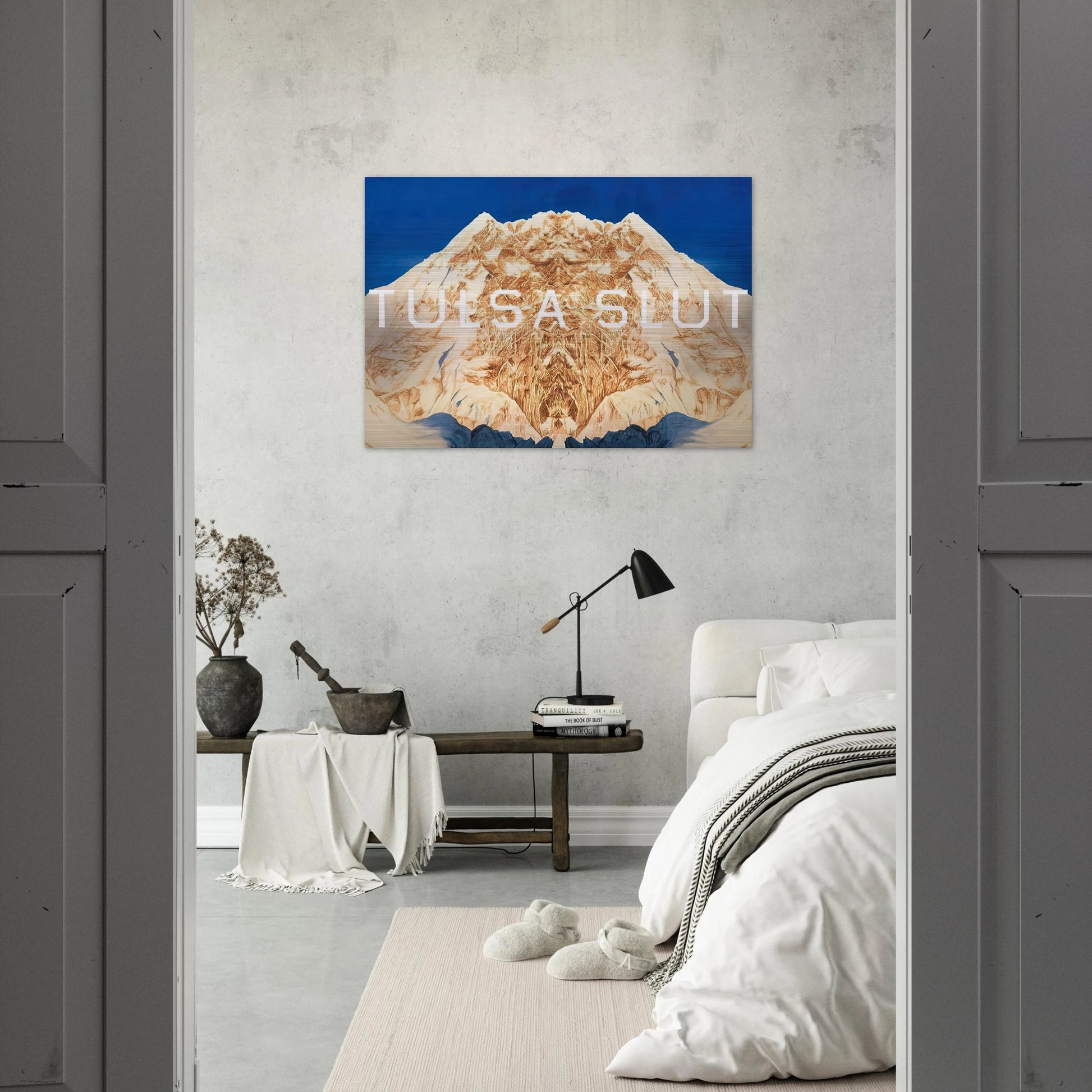 TULSA SLUT 2016 - Edward Ruscha Brushed Aluminum Print - 70x100 cm / 28x40 inches | Edward Ruscha Aluminum Print | Edward Ruscha Prints