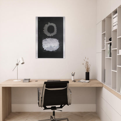 Black Field - 1972 - Adolph Gottlieb Brushed Aluminum Print - 70x100 cm / 28x40 inches | Adolph Gottlieb Aluminum Print | Adolph Gottlieb Prints