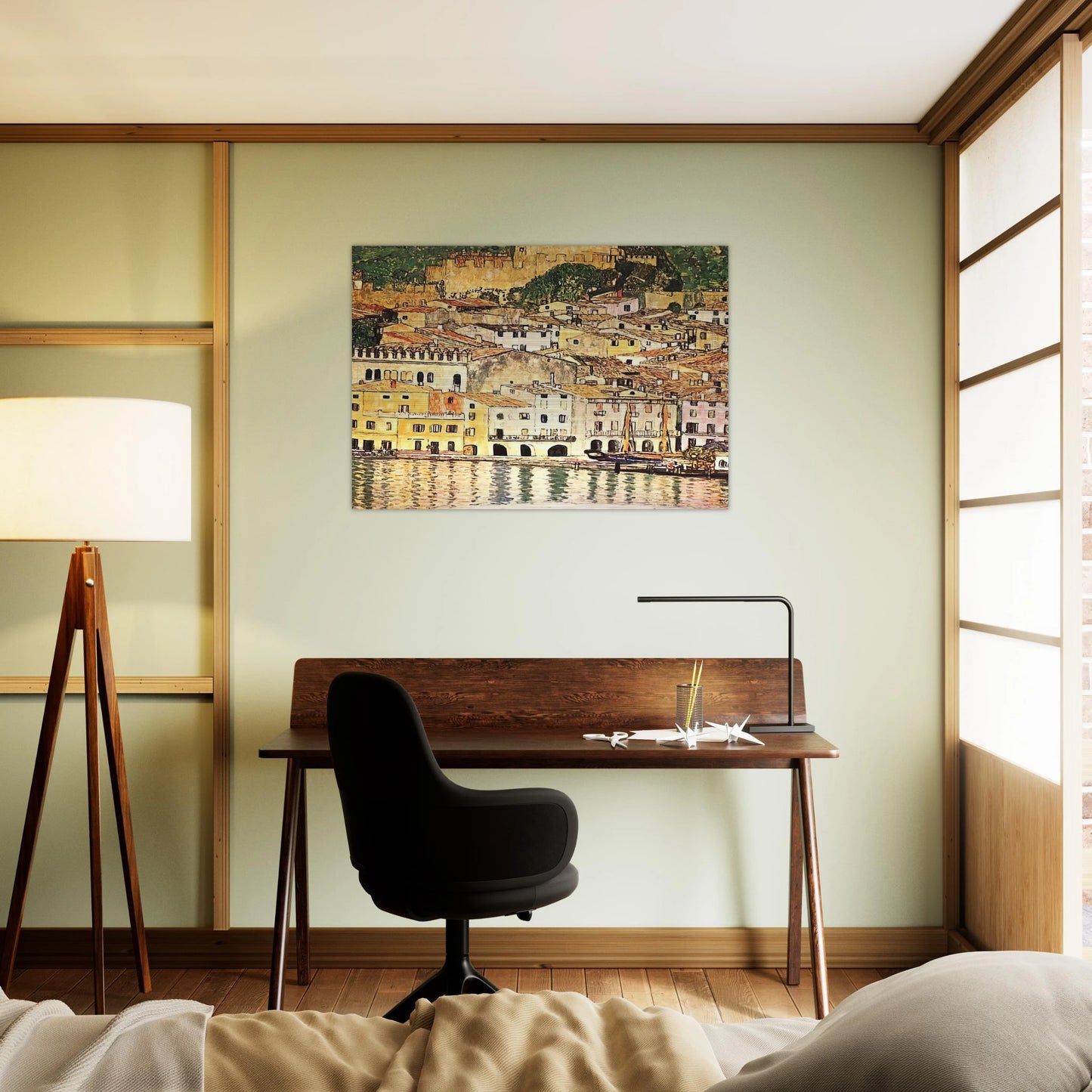 MALCESINE ON LAKE GARDA - Gustav Klimt Brushed Aluminum Print - 70x100 cm / 28x40 inches | Gustav Klimt Aluminum Print | Gustav Klimt Prints