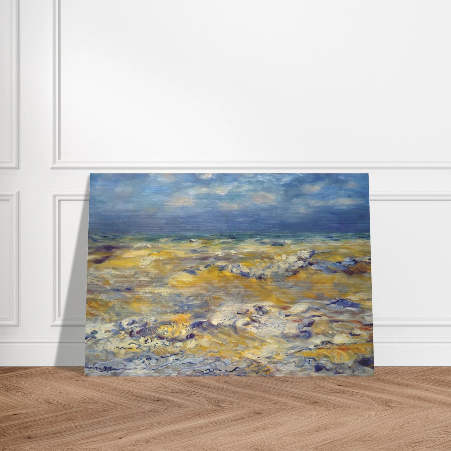 Seascape near berneval - Pierre-Auguste Renoir Brushed Aluminum Print - 70x100 cm / 28x40 inches | Pierre-Auguste Renoir Aluminum Print | Pierre-Auguste Renoir Prints
