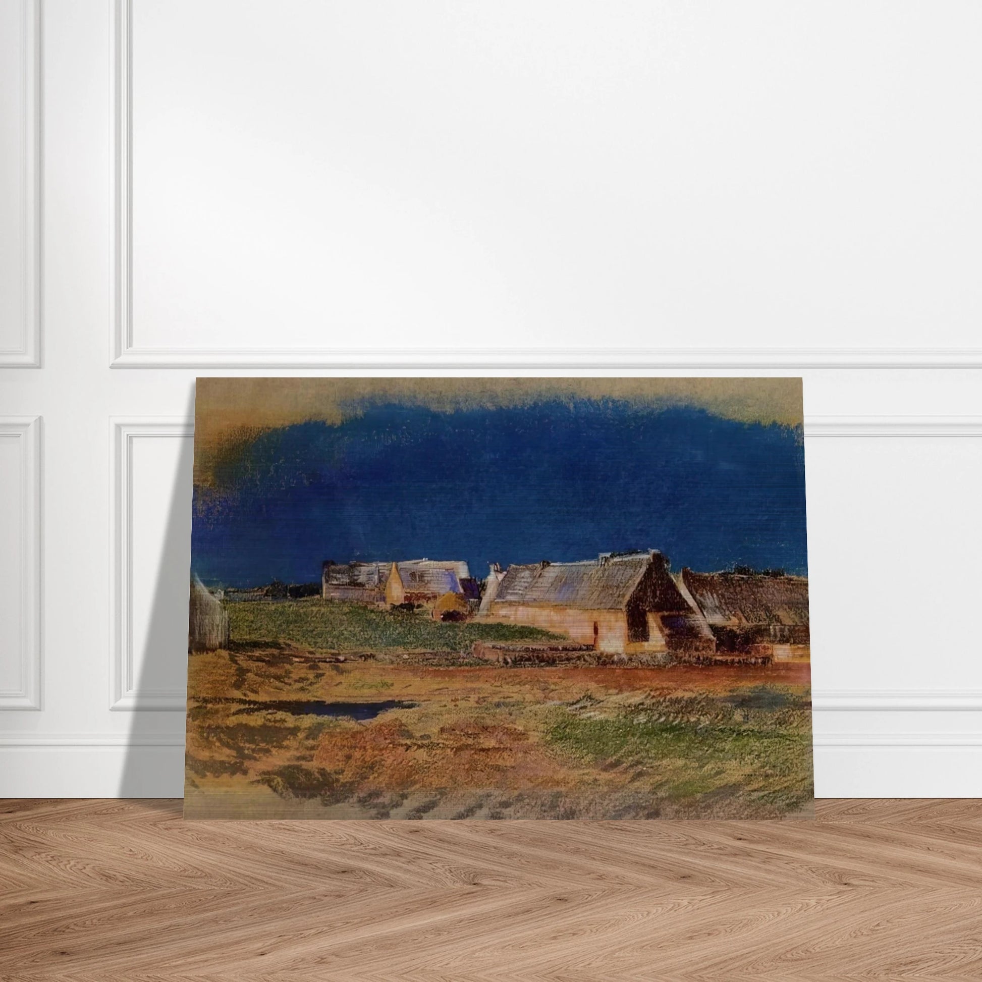 LANDSCAPE IN BRITTANY PEYRELEBADE - Odilon Redon Brushed Aluminum Print - 70x100 cm / 28x40 inches | Odilon Redon Aluminum Print | Odilon Redon Prints