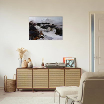 THE WHITE DORY 1941 - Andrew Wyeth Brushed Aluminum Print - 70x100 cm / 28x40 inches | Andrew Wyeth Aluminum Print | Andrew Wyeth Prints
