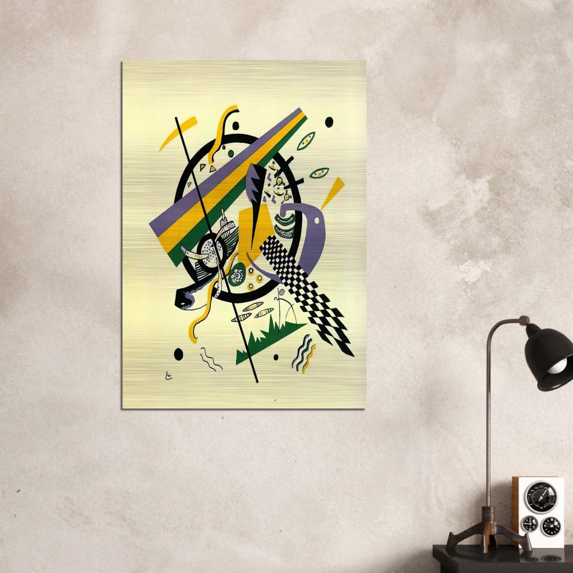 SMALL WORLDS IV 1922 - Wassily Kandinsky Brushed Aluminum Print - 70x100 cm / 28x40 inches | Wassily Kandinsky Aluminum Print | Wassily Kandinsky Prints