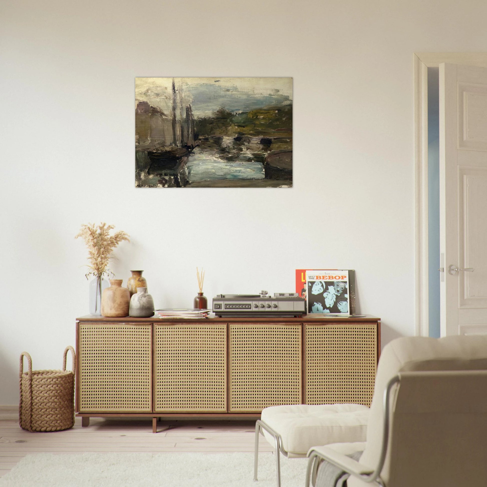BRITTANY ALSO KNOWN AS BOAT 1896 - Henri Matisse Brushed Aluminum Print - 70x100 cm / 28x40 inches | Henri Matisse Aluminum Print | Henri Matisse Prints