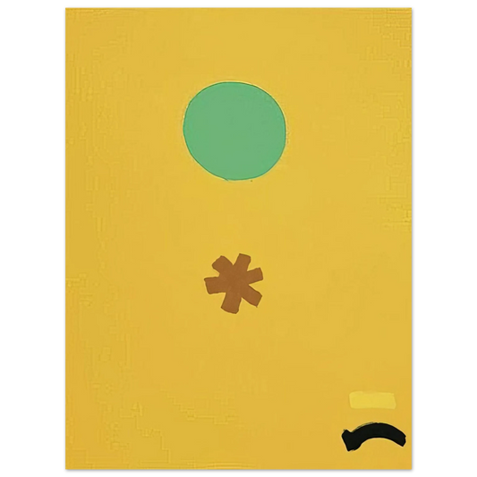 Adolph Gottlieb - Black Note - 1971  75x100 cm / 30x40inches Fine Art Poster