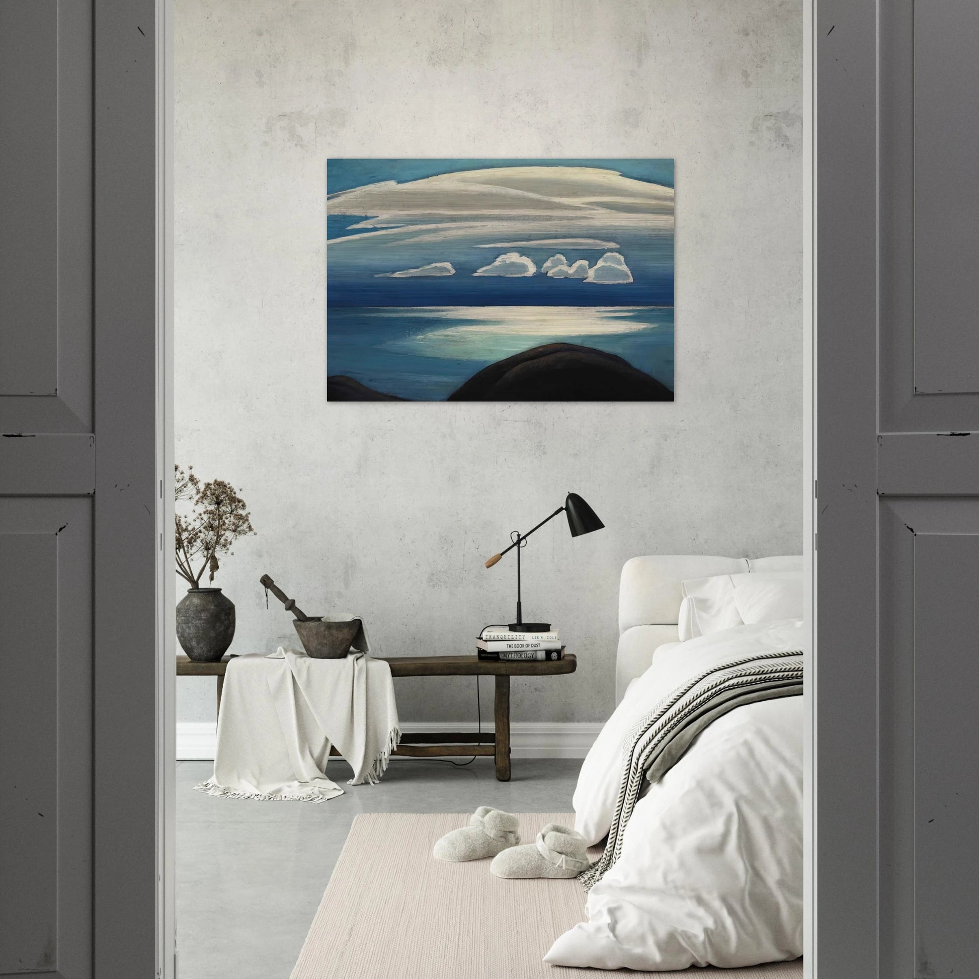 Lake Superior - 1928 - Lawren Harris Brushed Aluminum Print - 70x100 cm / 28x40 inches | Lawren Harris Aluminum Print | Lawren Harris Prints