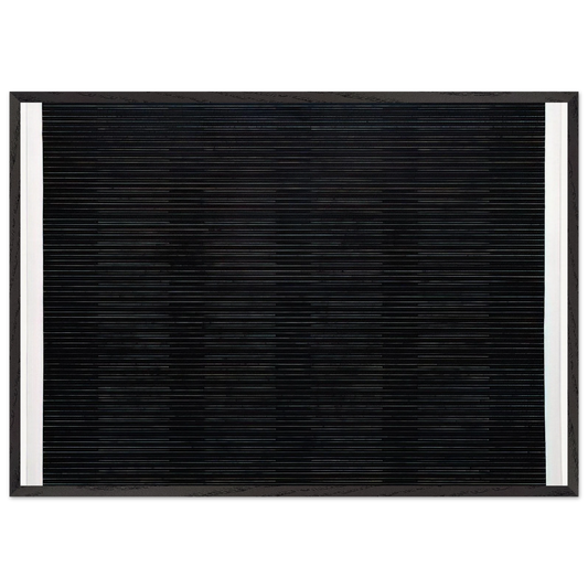 The Sea N1 - Agnes Martin 70x100 cm / 28x40 inches Framed Art Print – Black Wooden Frame