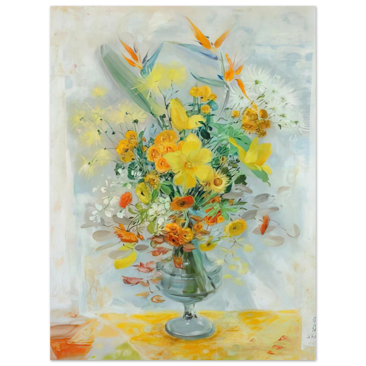 Le Pho - Yellow Lily - Post-Impressionism  75x100 cm / 30x40inches Fine Art Poster