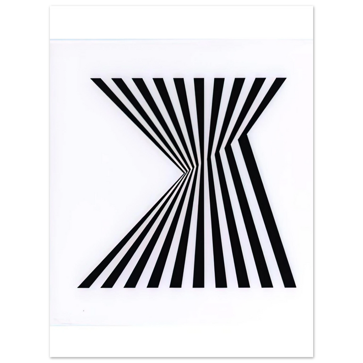 Bridget Riley - UNTITLED FRAGMENT 1 1965  75x100 cm / 30x40inches Fine Art Poster