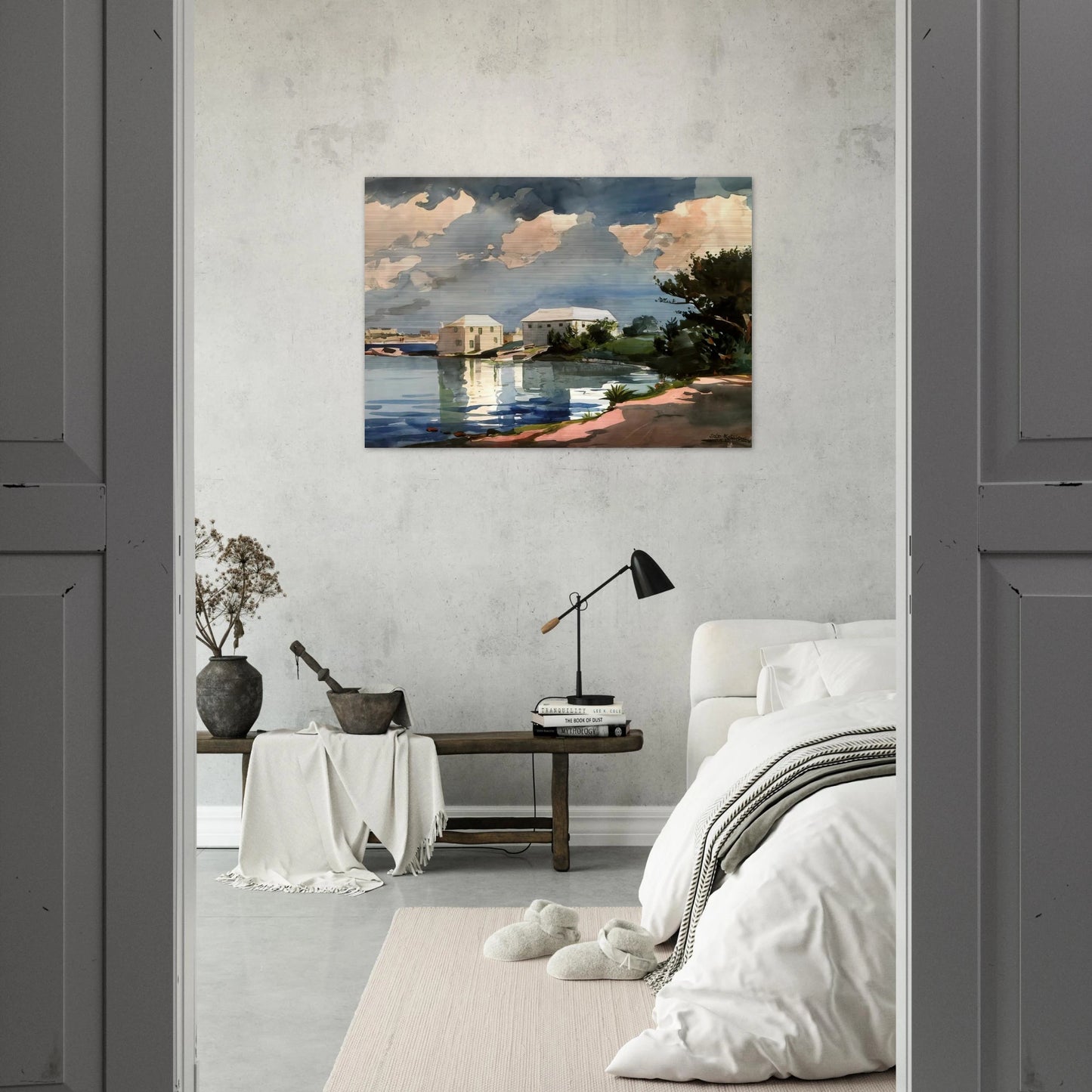 SALT KETTLE BERMUDA - Winslow Homer Brushed Aluminum Print - 70x100 cm / 28x40 inches | Winslow Homer Aluminum Print | Winslow Homer Prints