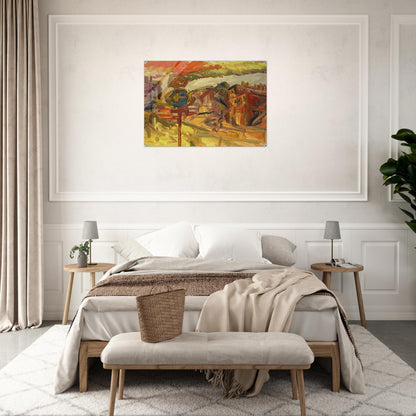 THE AWNING - Frank Auerbach Acrylic Print - 70x100 cm / 28x40″ inches