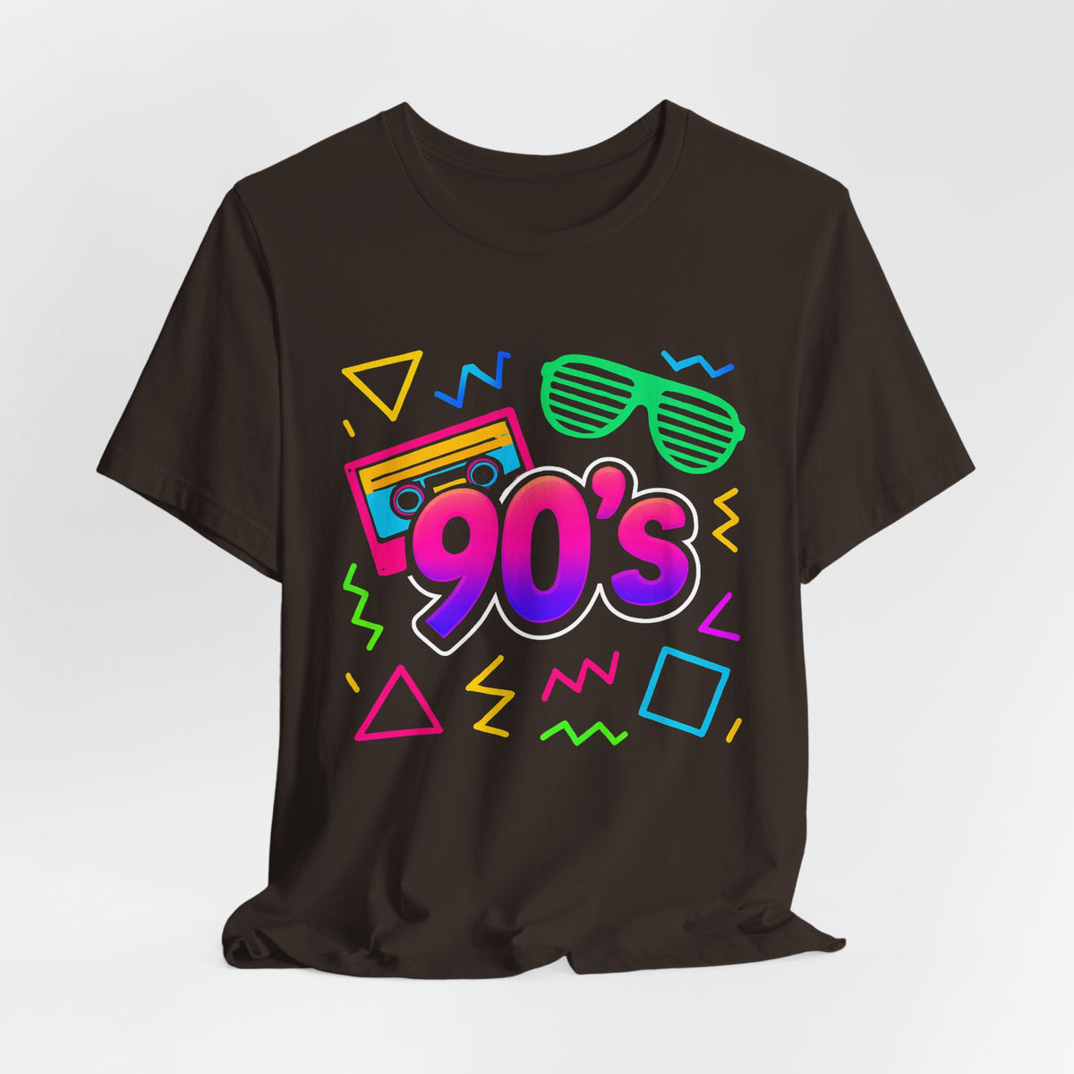 Oldschool-Musik der 90er – Arcade-Vibes. Klassischer 90er-Jahre-Vintage-Look. Retro-T-Shirt „I Heart The Nineties“ aus den 90ern.