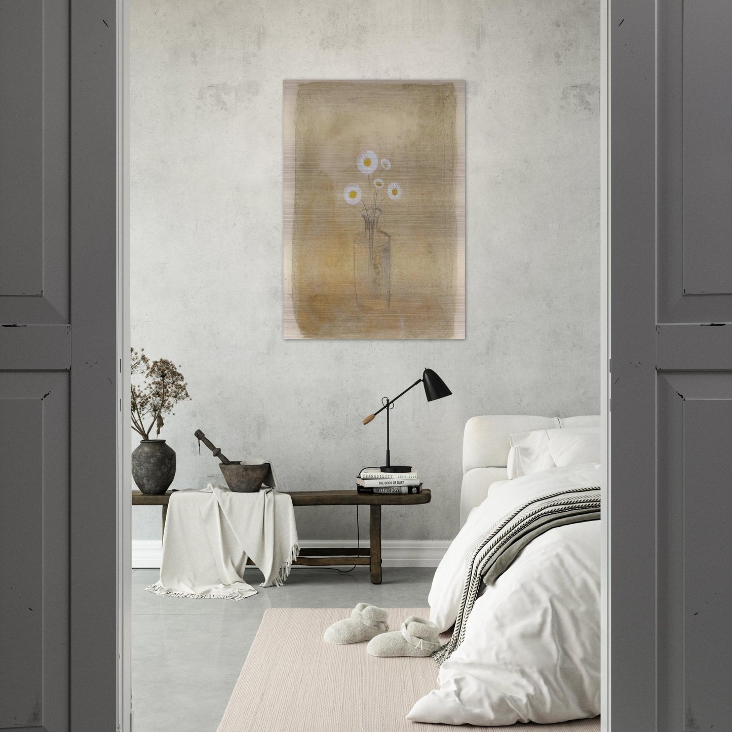 Bouquet for Mary Lea - 1957 - Morris Graves Brushed Aluminum Print - 70x100 cm / 28x40 inches | Morris Graves Aluminum Print | Morris Graves Prints