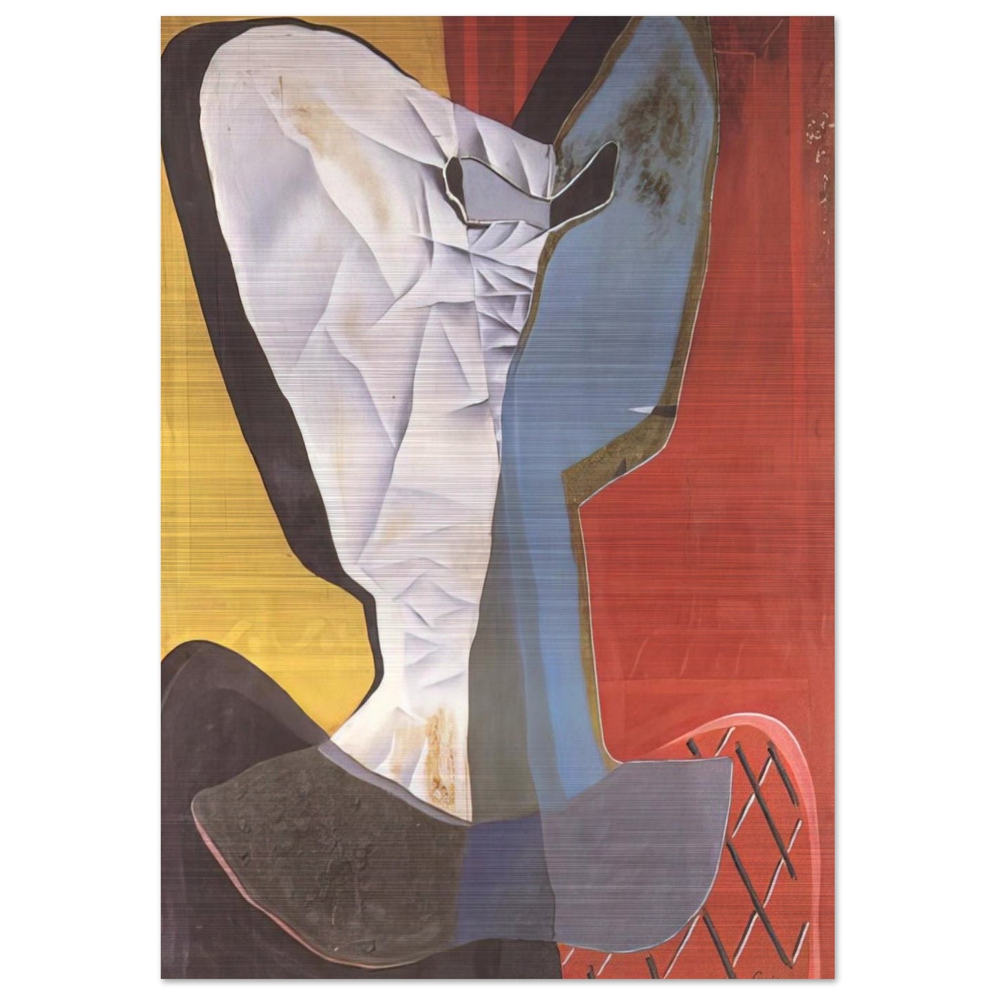 HARLEQUIN 1927 - Salvador Dali Brushed Aluminum Print - 70x100 cm / 28x40 inches | Salvador Dali Aluminum Print | Salvador Dali Prints