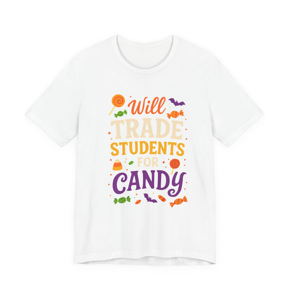 Ich tausche Schüler gegen Süßigkeiten – Lehrer-T-Shirt für Halloween – Niedliches Halloween-Kostüm