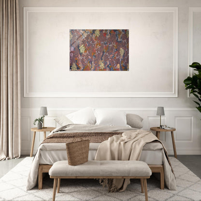 Possum Dreaming - 1994 - Clifford Possum Tjapaltjarri Acrylic Print - 70x100 cm / 28x40″ inches