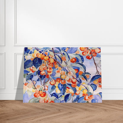 CHERRIES - Theo van Rysselberghe Brushed Aluminum Print - 70x100 cm / 28x40 inches | Theo van Rysselberghe Aluminum Print | Theo van Rysselberghe Prints