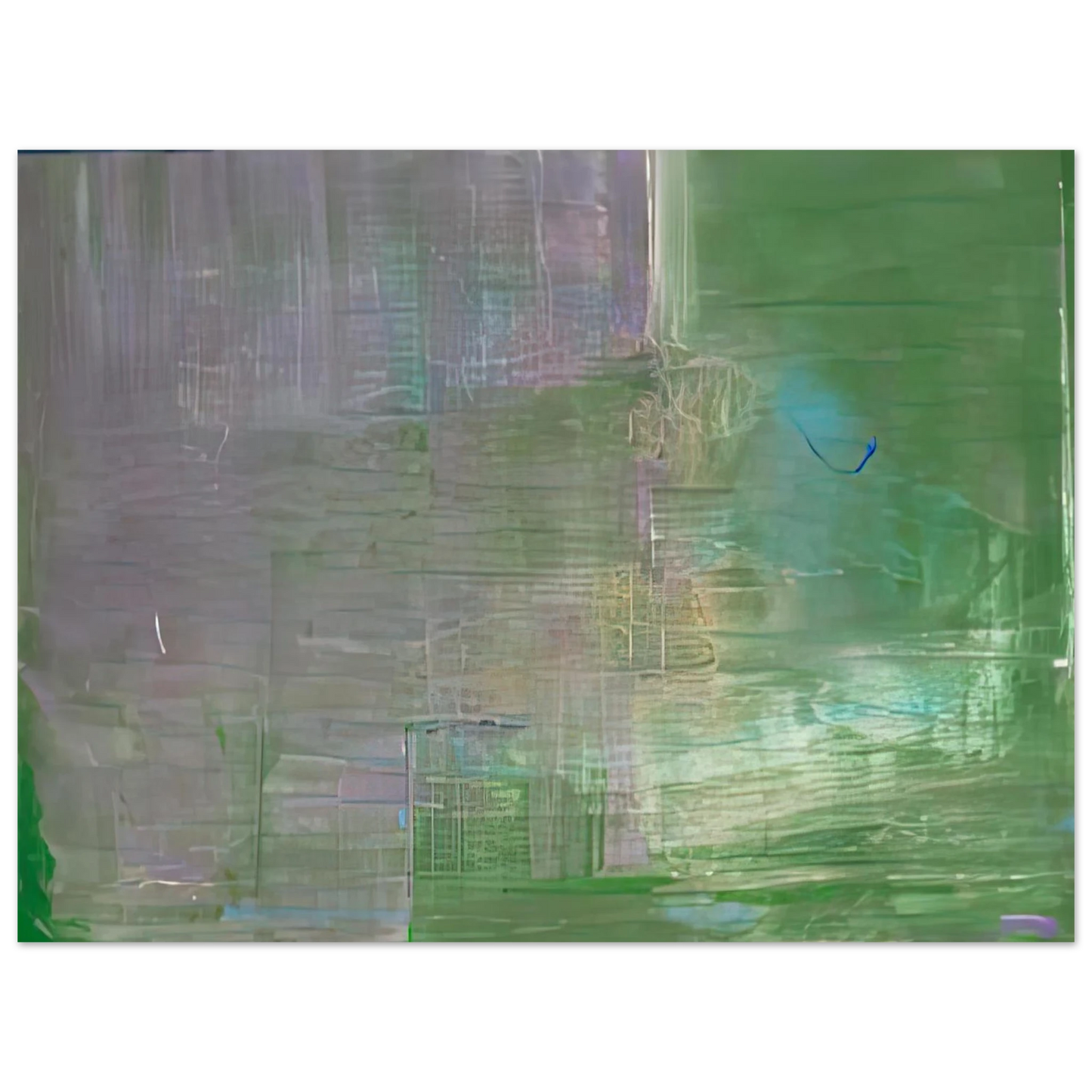 Helen Frankenthaler - Claude's Message, 1976- Wall Art - 60x80 cm / 24x32 inches - Premium Wooden Framed Poster With Fine Art Paper-canvas - White frame