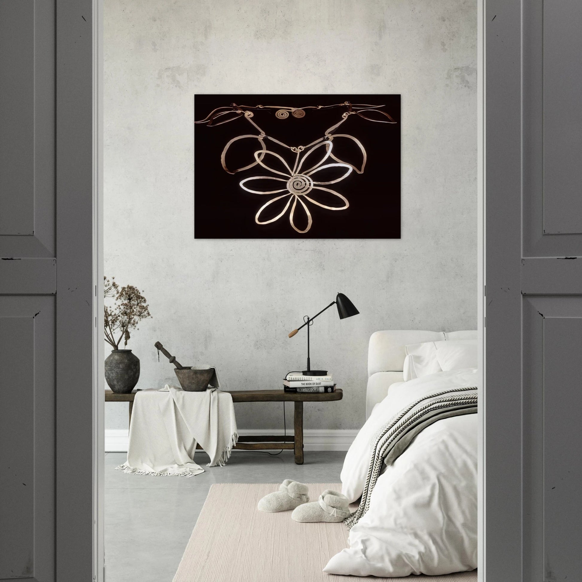 FLOWER NECKLACE 1938 - Alexander Calder Brushed Aluminum Print - 70x100 cm / 28x40 inches | Alexander Calder Aluminum Print | Alexander Calder Prints