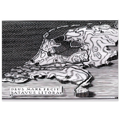 ESCHER (28) - MC Escher Brushed Aluminum Print - 70x100 cm / 28x40 inches | MC Escher Aluminum Print | MC Escher Prints