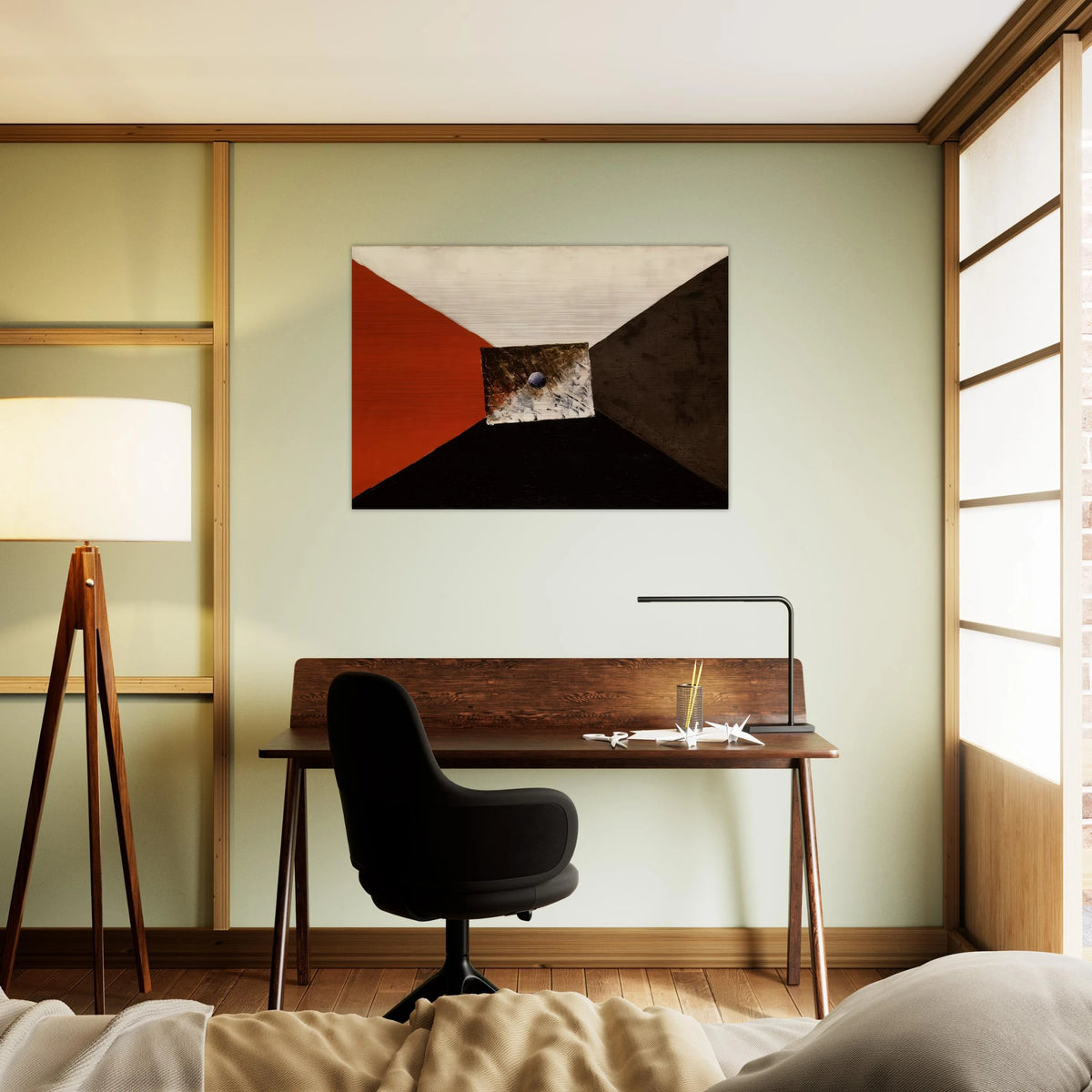 COMPOSITION MARCHAND DE COULEURS - Man Ray Brushed Aluminum Print - 70x100 cm / 28x40 inches | Man Ray Aluminum Print | Man Ray Prints