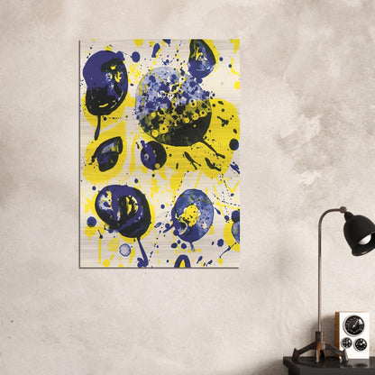 Untitled  from Pasadena Box   Lembark L61  - Sam Francis Brushed Aluminum Print - 70x100 cm / 28x40 inches | Sam Francis Aluminum Print | Sam Francis Prints