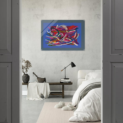 Blue Green Ground - 1961 - John Ferren Acrylic Print - 70x100 cm / 28x40″ inches | John Ferren Wall Art | John Ferren Prints