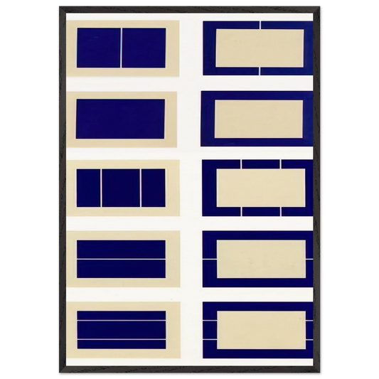 Untitled S 167-176 - 1988 - Donald Judd 70x100 cm / 28x40 inches Framed Art Print – Black Wooden Frame