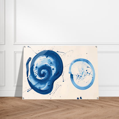 Composition  Blue Balls  - Sam Francis Acrylic Print - 70x100 cm / 28x40″ inches