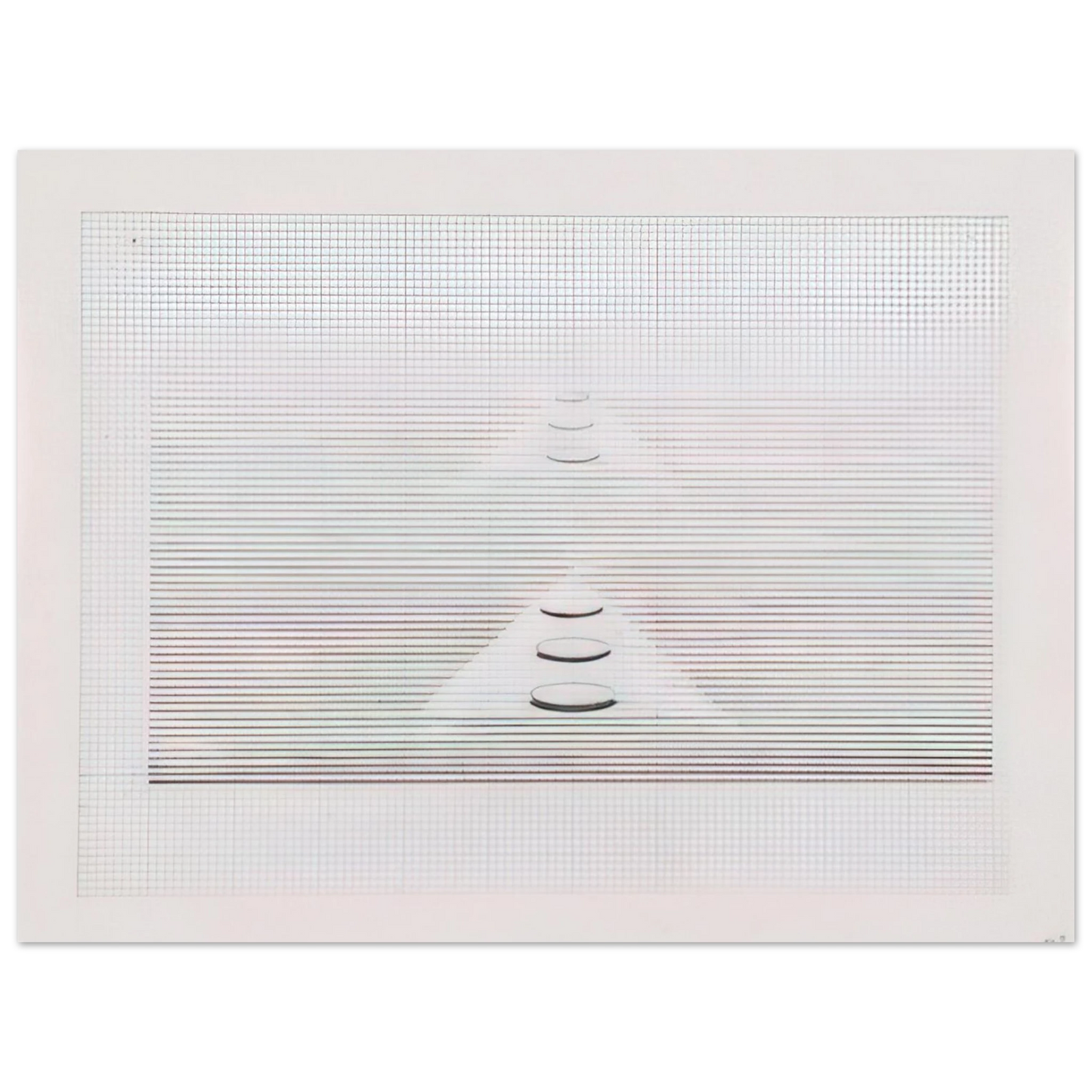 Nasreen Mohamedi - Untitled - 1980  75x100 cm / 30x40inches Fine Art Poster