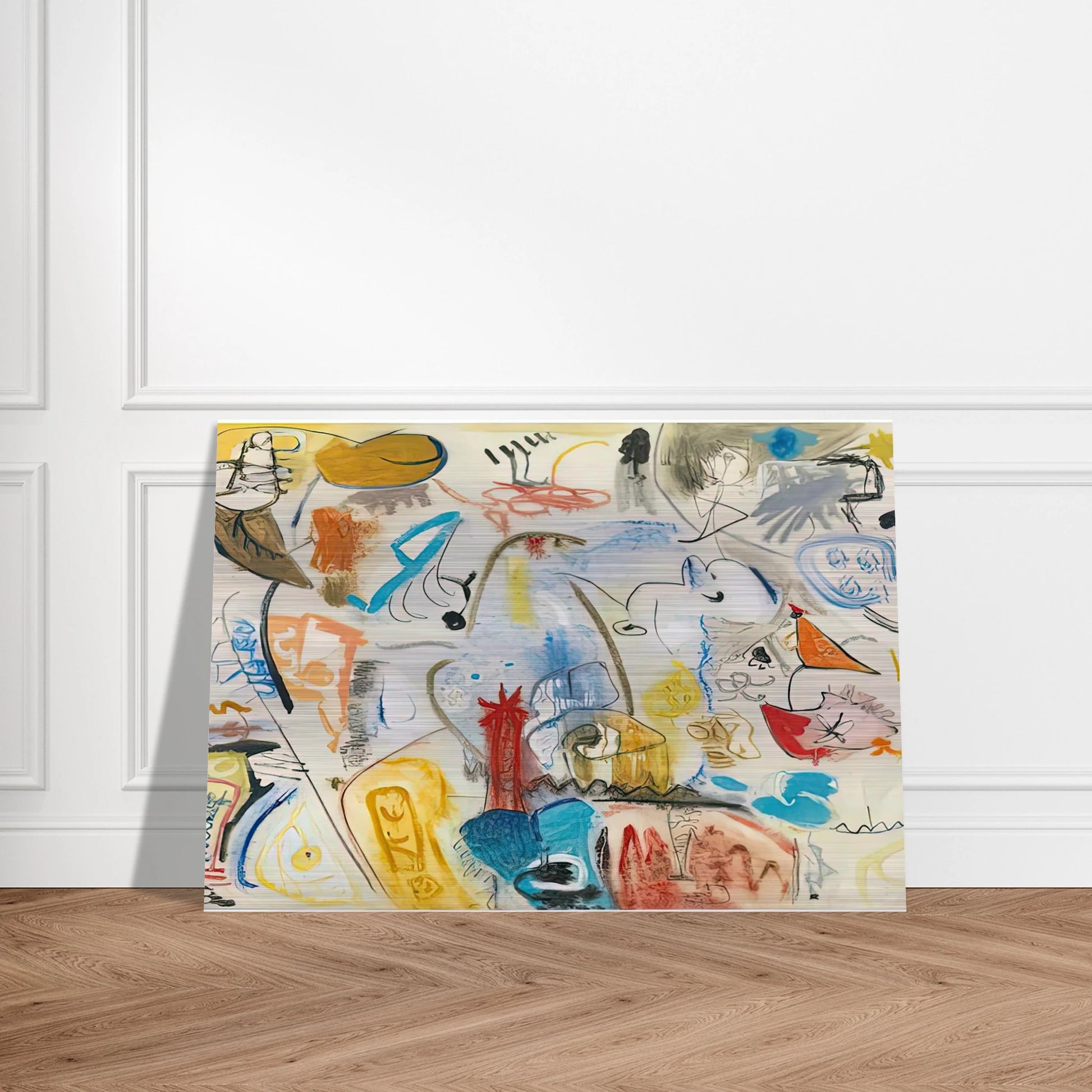 Circus Landscape, 1951- - Helen Frankenthaler Brushed Aluminum Print - 70x100 cm / 28x40 inches | Helen Frankenthaler Aluminum Print | Helen Frankenthaler Prints