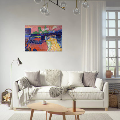 CHARING CROSS BRIDGE 1906 - Andre Derain Brushed Aluminum Print - 70x100 cm / 28x40 inches | Andre Derain Aluminum Print | Andre Derain Prints